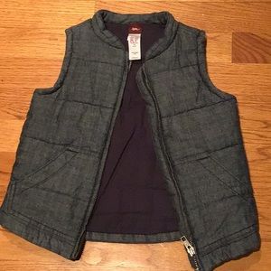 Tea Collection “DenimLook” puffy jacket Vest XS2-3